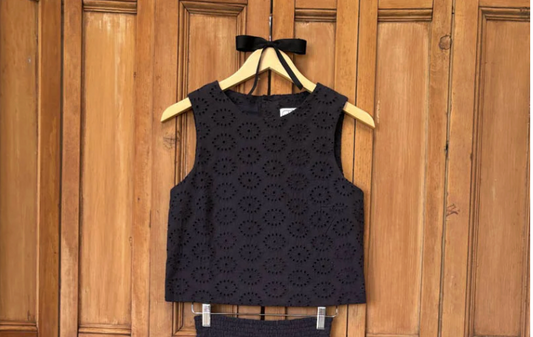 Clip Dot Tank Top (Black)