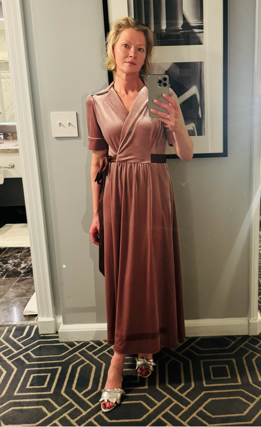 The Greta Velvet Dress