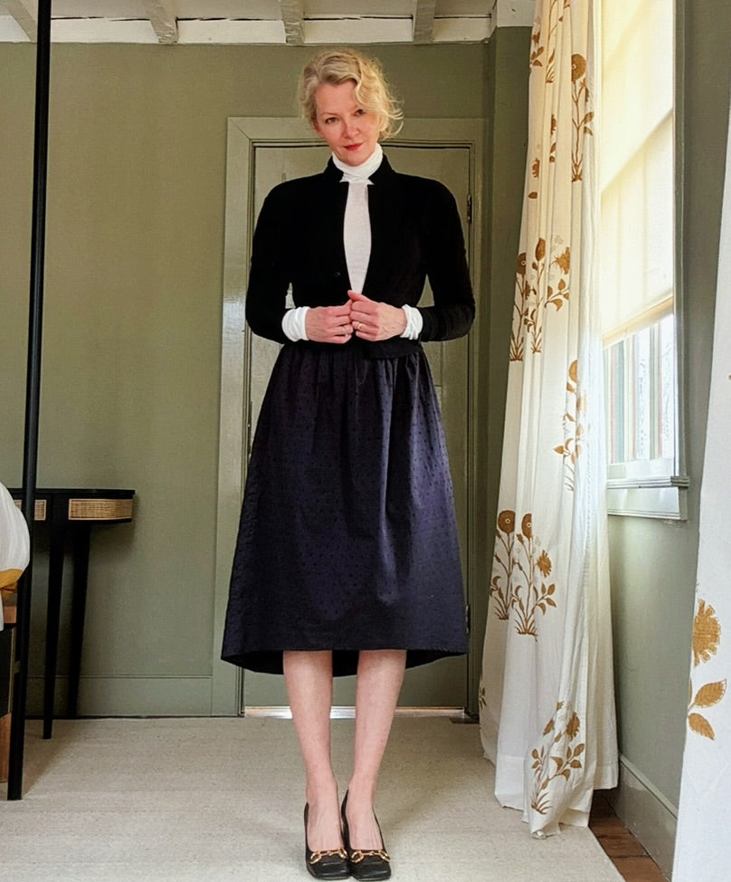 Swiss Dot Cleo Set (Black)