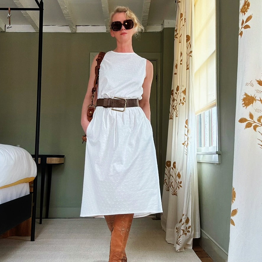 Swiss Dot Cleo Set (White)