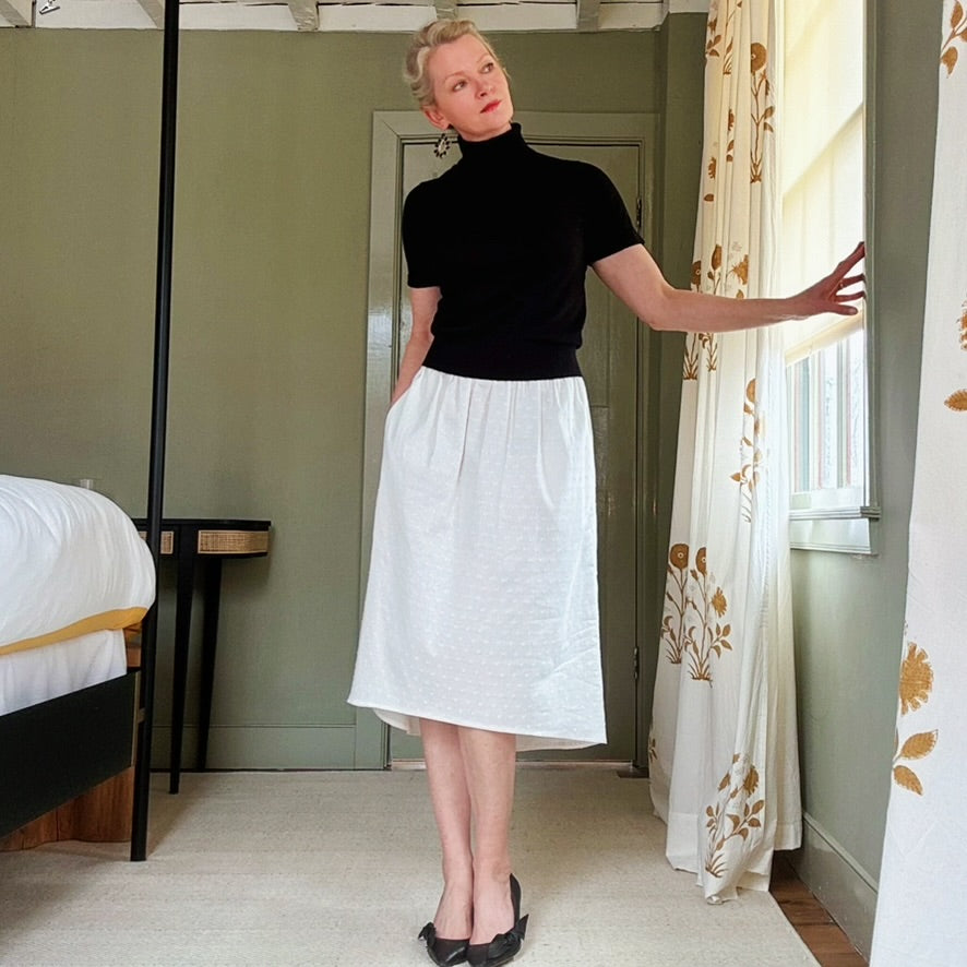 Swiss Dot Cleo Set (White)